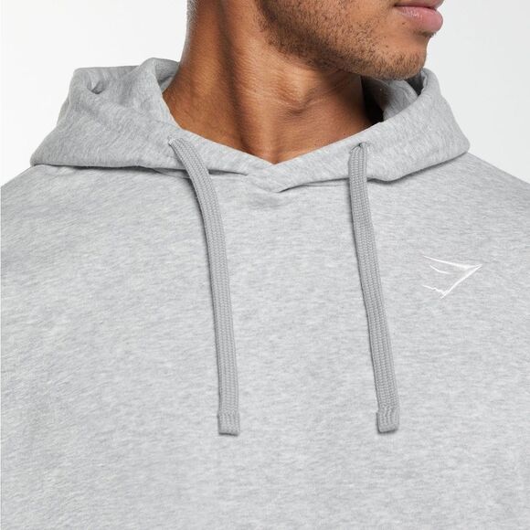 Gymshark CREST OVERSIZED HOODIE gray size medium slim fit NWT in packaging - Picture 4 of 7